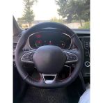 Megane 4 İcon Araca Özel Direksiyon Kılıfı (Nokta Karbon Kırmızı İp)