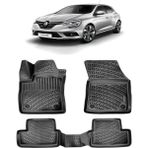 Megane 4 Sedan 2024 Model 3D Havuzlu Paspas Siyah