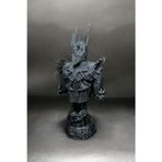 Megart Sauron Bust – Yüzüklerin Efendisi Koleksiyonluk "Gümüş" Renk Heykel 20Cm