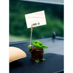 MegArt3D Baby Yoda Figürlü Not Tutucu Masaüstü Not Tutacağı Metal Kıskaç Notluk - Renkli