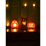 Megart3d Cadılar Bayramı 3'Lü Set - 2 Bal Kabağı Ve 1 Ağaç, Halloween Dekor, Tealight Mumluk - 3 Adet