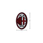 Megas Etiket Ütü ile Yapışan "" ACM Futbol Takımı Dokuma Arma/Yama AC Milan