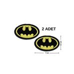 Megas Etiket Ütü ile Yapışan Dokuma Arma/Yama Batman Logo