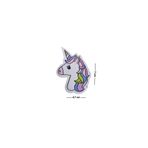 Megas Etiket Ütü ile Yapışan Dokuma Arma/Yama Unicorn