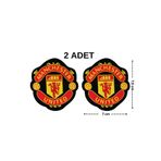 Megas Etiket Ütü ile Yapışan "Manceshter United FC" Takım Dokuma Arma/Yama