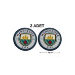 Megas Etiket Ütü ile Yapışan Manchester City Takım Dokuma Arma/Yama