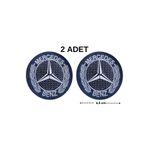 Megas Etiket Ütü ile Yapışan Mercedes Logo "Büyük Boy" Dokuma Arma/Yama