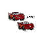 Megas Etiket Ütü ile Yapışan Şimşek Mcqueen Dokuma Arma/Yama