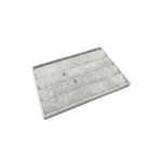 MeGass Dekor Cezayir Model Süet Kumaş Gri Renk 34/24 Cm Kademeli Çekmece Içi Küpe Standı