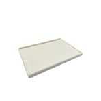 MeGass Dekor Cezayir Model Süet Kumaş Krem Renk 34/24 Cm Kademeli Çekmece Içi Küpe Standı
