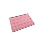 MeGass Dekor Cezayir Model Süet Kumaş Pembe Renk 34/24 Cm Kademeli Çekmece Içi Küpe Standı