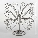 Megass Dekor İthal Metal Gri Renk 26x28Cm Küpe Standı