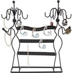 Megass Dekor İthal Metal Siyah Renk 35x34 Cm Küpe KolyeStandı