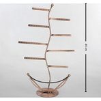MeGass Dekor İthal Metal Siyah Renk 46x28 Cm Küpe Standı