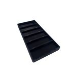 MeGass Dekor Lefkoşa Model Süet Kumaş Siyah Renk 38 Cm / 19 Cm Gözlük Sergileme Çekmece Içi Stand