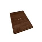 Megass Dekor Saray Bosna Model Süet Kumaş Kahve Renk 34/24 Cm Kademeli Çekmece Içi Küpe Standı
