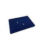 Megass Dekor Yerli Üretim Cezayir Model Süet Kumaş Lacivert Renk 34/24 Cm Kademeli Çekmece Içi Küpe Standı