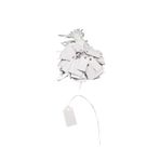 MeGass Dekor Yerli Üretim Küçük Boy Beyaz Renk 2 /1 cm 80 adet Karton İpli Fiyat Etiketi