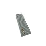 MeGass Dekor Yerli Üretim Süet Kumaş Gri Renk 35/11 Cm Kelepçe-bileklik Sergileme Standı