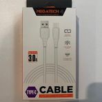 Megatech CHC65 3.0A 1 m Beyaz Usb Type-c Şarj Kablosu