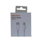 Megatech MT-D3L-T 1 m USB Type-C to Lightning Şarj ve Data Kablosu