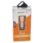 Megatech ŞRJAK014 Dual Usb Çelik Uyumlu Araç Şarj Adaptörü