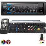 Megavox MGX-X510 Dsp Oto Teyp 4X60 Watt Bluetooth Mobil Aplikasyon USB Fm Aux 7 Renk Ekranlı - Siyah