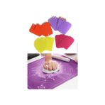 Megaw Ölçekli Silikon Hamur Matı 45*35 cm & 3'lü Pasta Hamur Şekillendirici Dekoratör Seti