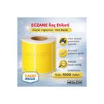 Megazon 40X60 Termal Sarı Eczane Ilaç Tarif Etiketi 1000 Adet - 1 Rulo