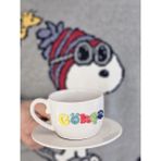 Megg 280ML Kişiye Özel Isimli Büyük Çay Kahve Kupası Altlığı ile - 1 Adet - 200 ml