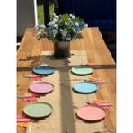 Megg Soft Karışık Renkli 6 Adet 21CM Pasta Servis Tabağı