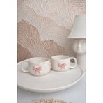 MeGgdecor 1 Adet Pembe Düğüm Seramik Kupa - 001-Renkli - 200 ml