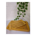 MEHAY HOME Bambu Ekmek Kesme Tahtası, Izgaralı Kesme Tahtası-35*21 CM