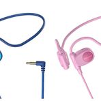 Mehomeli Çocuk Kulaklıkları, Kablolu Hava İletimi Açık Kulak Kulaklığı, 85dB Ses Sınırlayıcı - Mavi, Pembe