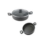 Mehtap 24cm Granit Pilav Tenceresi - Gri - 24 cm