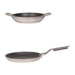 Mehtap Chefline Indüksiyon Tabanlı 26 cm Krep Tava ve 20 cm Sahan Seti - Gri