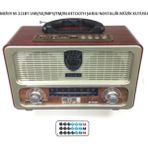 Meier 111 Bt Şarjlı Nostaljik Radyo Bluetootlu-Kumandalı Usb/sd Destekli - Krem