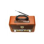 Meier 115-bt Ahşap Görünümlü Fm Radyolu Bluetooth Mp3 Müzik Çalar Koyu Ahşap