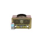 Meier 115 Bt Bluetoothusb Sd Kart Girişli Kumandalı Radyo Mp3 Açık Kahverengi