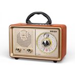 Meier M 110BT Bluetoothlu USB Sd Dvs Nostaljik Radyo Fm Am Sw Kumandalı Radyo - Bordo