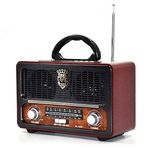 Meier M-111BT Ahşap Vintage Bluetootlu Nostaljik Radyo