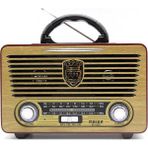Meier M115 Dvs USB Sd Bluetooth Nostaljik Radyo - Açık Ahşap