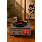 Meier Md-1217Bt Gri Nostaljik Görünümlü Bluetooth Hoparlör Ve 3 Bantlı Şarjlı Radyo