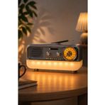 Meier MD-1314BT Gri Nostaljik Radyo - Bluetooth 5.4, Girişli, Şarjlı Retro Görünümlü Hi-Fi Hoparlör