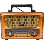 Meier MD-1805BT Bluetooth Nostaljik Radyo | Büyük Boy | Usb/tf + Uzaktan Kumanda - Koyu Ahşap