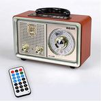Meier Nostaljik Retro Ahşap Bluetooth Fm Radyo USB/SD/TF