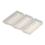 Meiho Hook Case, Şeffaf Polipropilen Plastik Olta İğnesi Saklama Kutusu, 3 Bölmeli, Mandallı Kapaklı, 103 x 68 x 12 mm