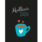 Meilleur papa! (Café): Cahier de notes "À faire" de 140 pages (Les Carnets Noirs)