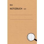 Mein Notizbuch: Kariert | 6x9'' (etwas größer als A5) | 150 Seiten | KDP: 74-90g/qm - Orange Edition