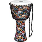 MEINL Percussion Travel Series Djembe - 12" Day of the Dead Finish Sentetik kürk (PADJ7-L-F)